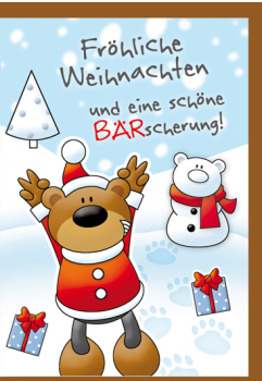 Weihnachtskarte Fröhliche Weihnachten